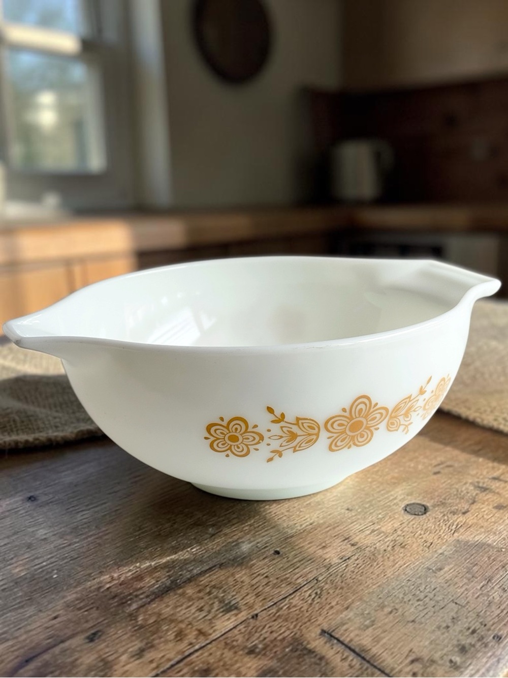 Vintage Pyrex Butterfly Gold Cinderella Mixing Bowl 1970s
